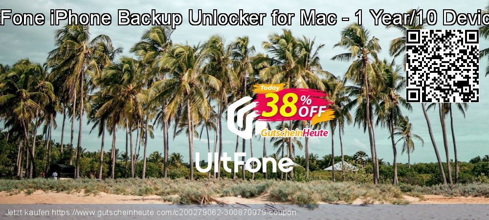 UltFone iPhone Backup Unlocker for Mac - 1 Year/10 Devices unglaublich Angebote Bildschirmfoto