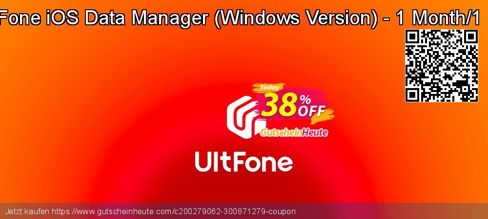 UltFone iOS Data Manager - Windows Version - 1 Month/1 PC genial Förderung Bildschirmfoto