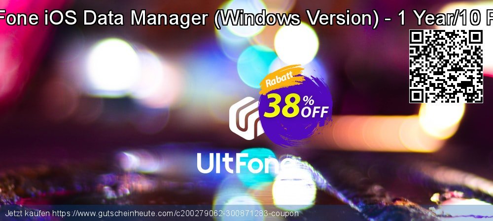 UltFone iOS Data Manager - Windows Version - 1 Year/10 PCs uneingeschränkt Ermäßigungen Bildschirmfoto