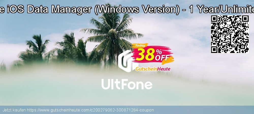 UltFone iOS Data Manager - Windows Version - 1 Year/Unlimited PCs ausschließlich Preisnachlässe Bildschirmfoto