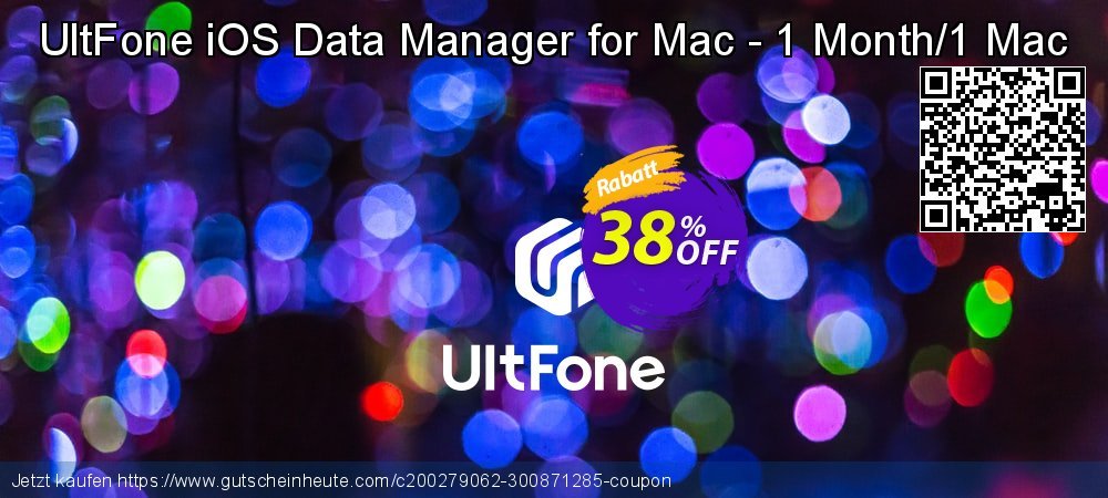 UltFone iOS Data Manager for Mac - 1 Month/1 Mac ausschließenden Angebote Bildschirmfoto