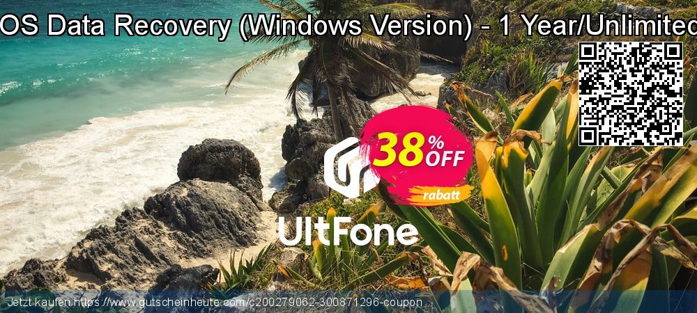 UltFone iOS Data Recovery - Windows Version - 1 Year/Unlimited Devices verblüffend Förderung Bildschirmfoto