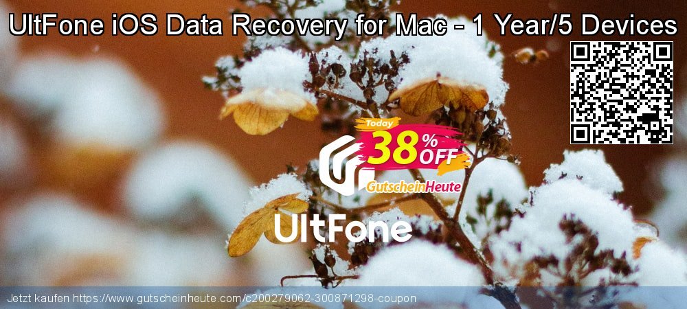 UltFone iOS Data Recovery for Mac - 1 Year/5 Devices überraschend Sale Aktionen Bildschirmfoto