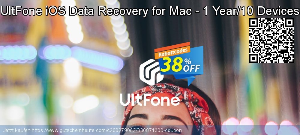 UltFone iOS Data Recovery for Mac - 1 Year/10 Devices verwunderlich Ermäßigungen Bildschirmfoto