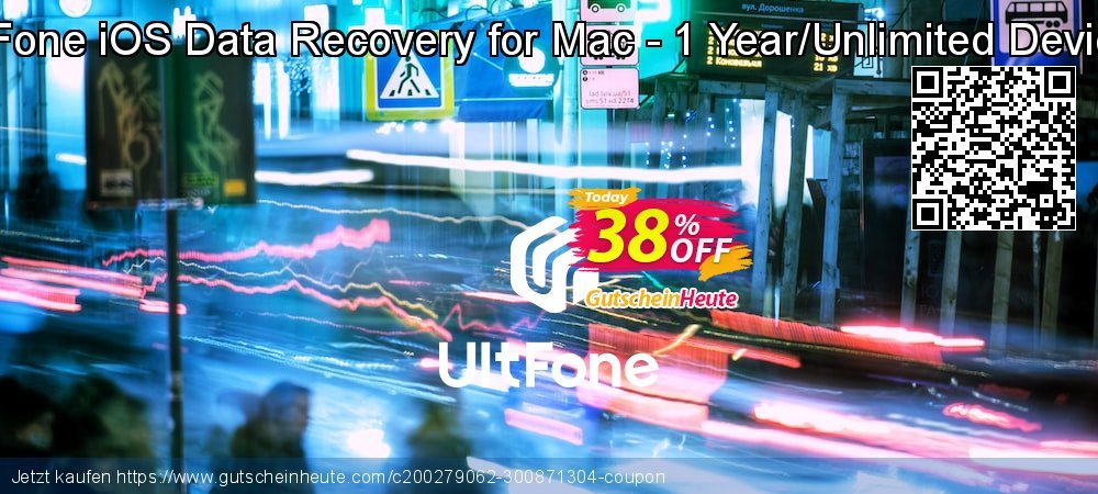 UltFone iOS Data Recovery for Mac - 1 Year/Unlimited Devices faszinierende Nachlass Bildschirmfoto