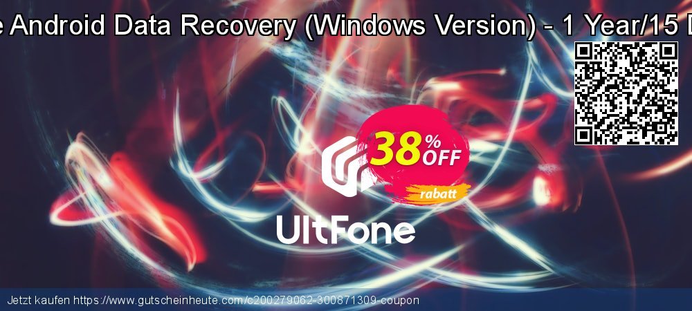 UltFone Android Data Recovery - Windows Version - 1 Year/15 Devices aufregende Ausverkauf Bildschirmfoto