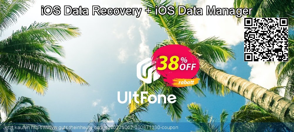 UltFone iOS Data Recovery + iOS Data Manager formidable Förderung Bildschirmfoto