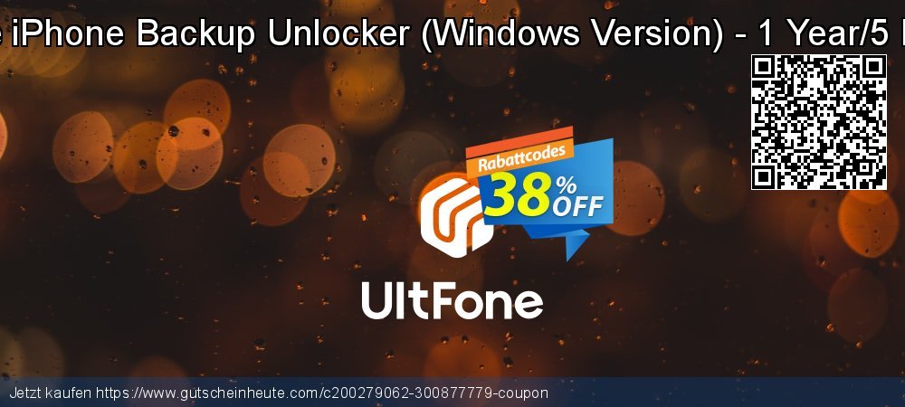 UltFone iPhone Backup Unlocker - Windows Version - 1 Year/5 Devices verwunderlich Angebote Bildschirmfoto