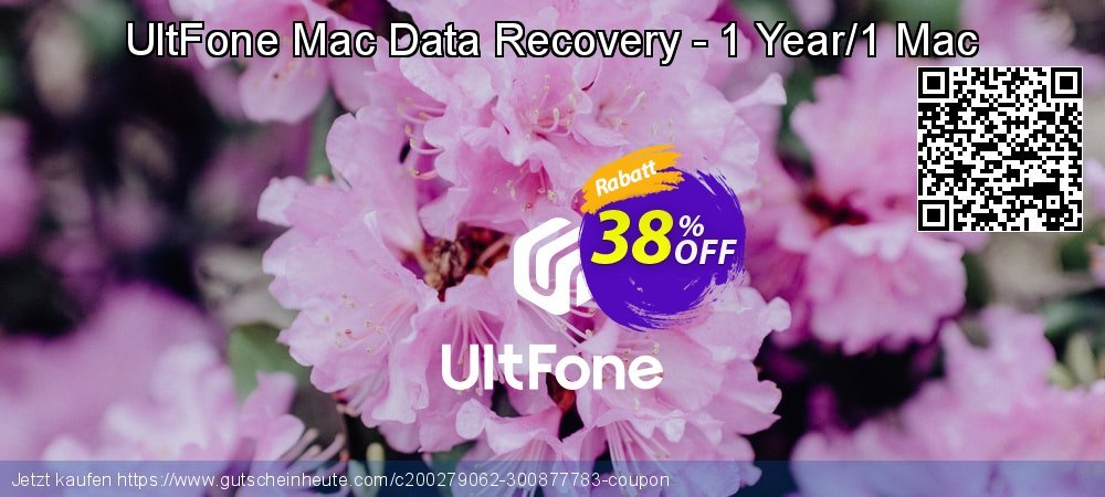UltFone Mac Data Recovery - 1 Year/1 Mac faszinierende Ermäßigung Bildschirmfoto