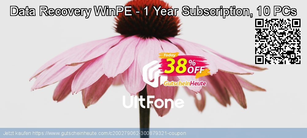 UltFone Data Recovery WinPE - 1 Year Subscription, 10 PCs wunderbar Beförderung Bildschirmfoto