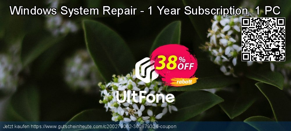 UltFone Windows System Repair - 1 Year Subscription, 1 PC wunderschön Ermäßigungen Bildschirmfoto