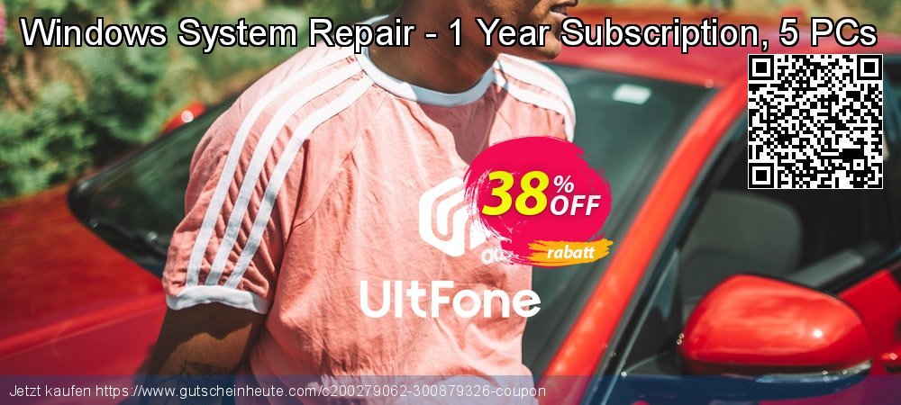 UltFone Windows System Repair - 1 Year Subscription, 5 PCs überraschend Promotionsangebot Bildschirmfoto