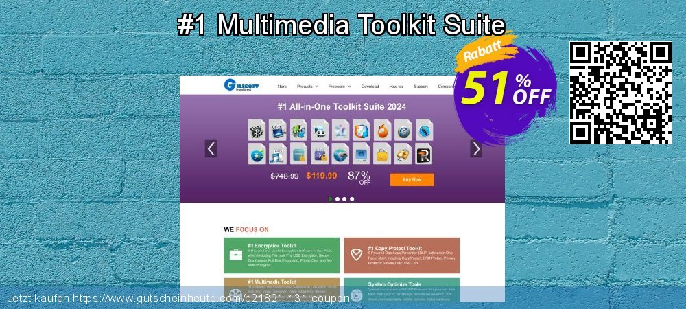 #1 Multimedia Toolkit Suite umwerfenden Promotionsangebot Bildschirmfoto
