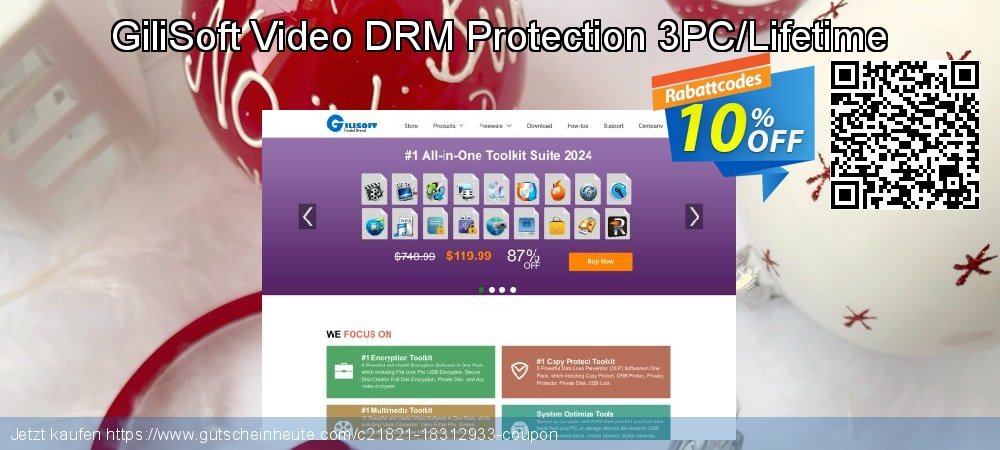 GiliSoft Video DRM Protection 3PC/Lifetime umwerfende Ermäßigungen Bildschirmfoto