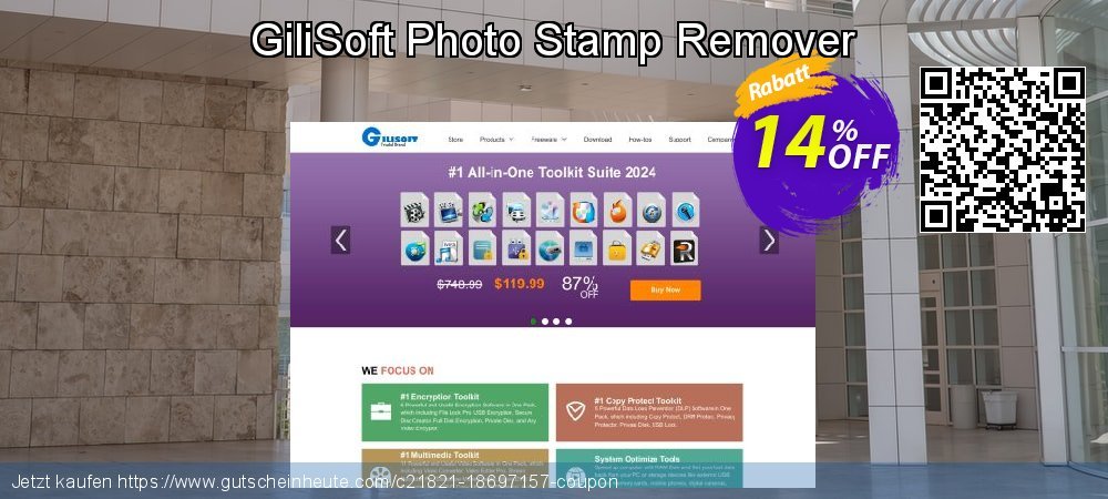 GiliSoft Photo Stamp Remover ausschließenden Disagio Bildschirmfoto