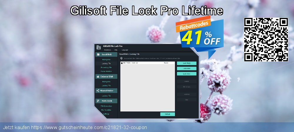 Gilisoft File Lock Pro Lifetime beeindruckend Sale Aktionen Bildschirmfoto