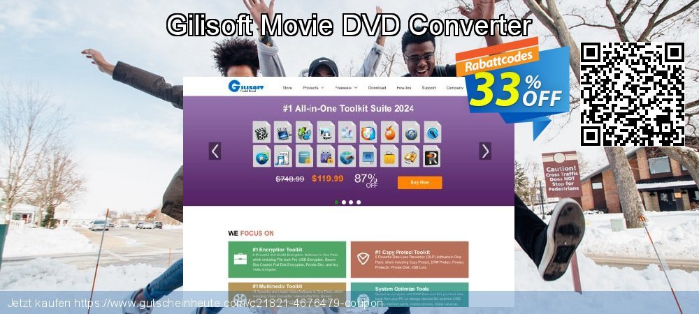 Gilisoft Movie DVD Converter verwunderlich Promotionsangebot Bildschirmfoto