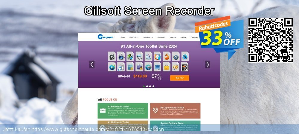 Gilisoft Screen Recorder beeindruckend Promotionsangebot Bildschirmfoto