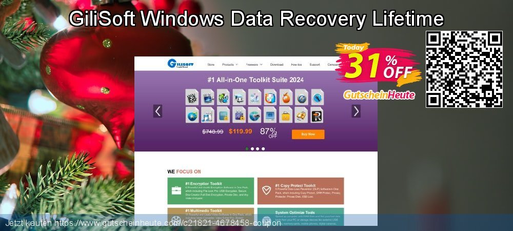 GiliSoft Windows Data Recovery Lifetime wunderschön Außendienst-Promotions Bildschirmfoto