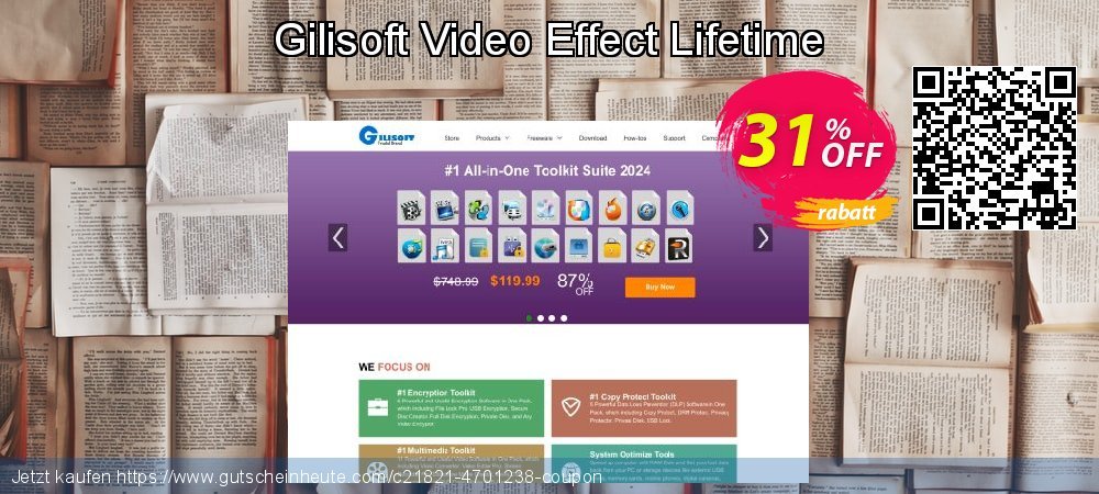 Gilisoft Video Effect Lifetime fantastisch Außendienst-Promotions Bildschirmfoto