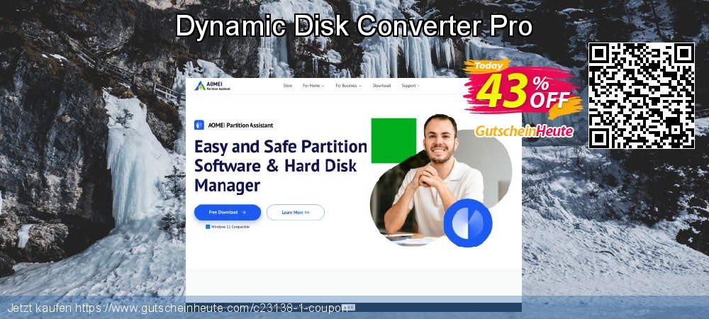 Dynamic Disk Converter Pro unglaublich Beförderung Bildschirmfoto
