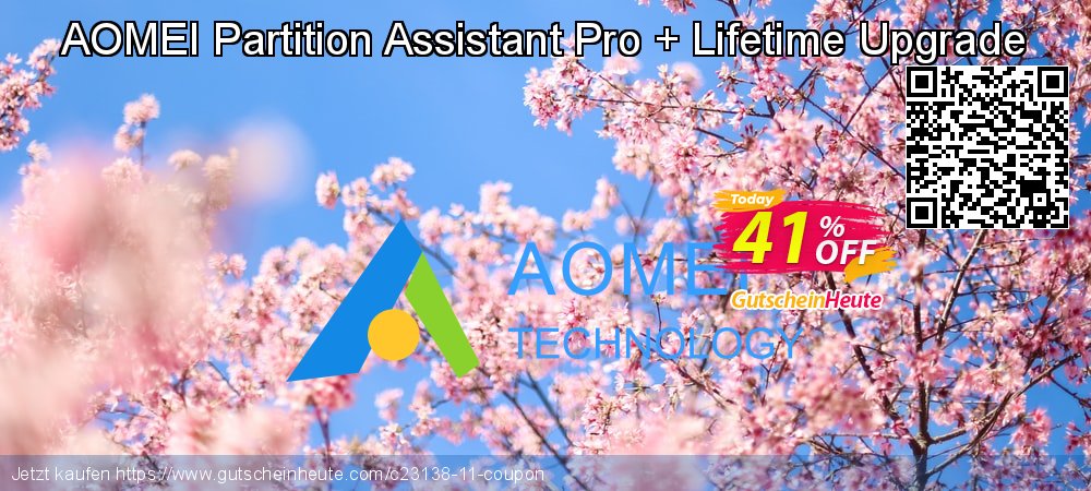 AOMEI Partition Assistant Pro + Lifetime Upgrade super Preisnachlass Bildschirmfoto