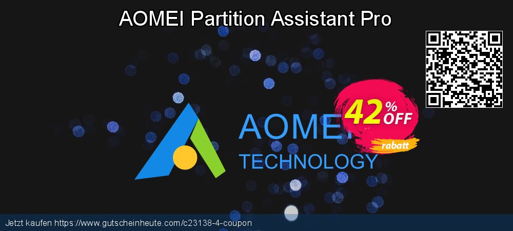 AOMEI Partition Assistant Pro wunderbar Ermäßigungen Bildschirmfoto