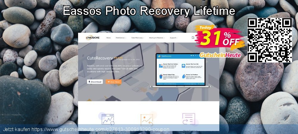 Eassos Photo Recovery Lifetime überraschend Ermäßigungen Bildschirmfoto
