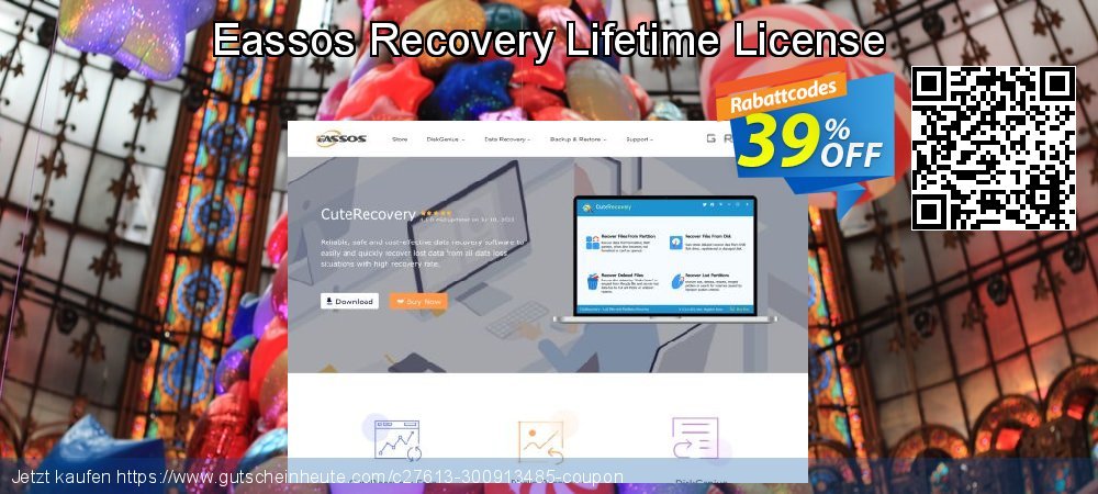 CuteRecovery Lifetime License umwerfenden Verkaufsförderung Bildschirmfoto