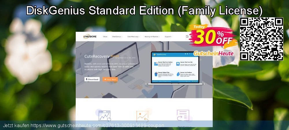 DiskGenius Standard Edition - Family License  spitze Preisnachlass Bildschirmfoto