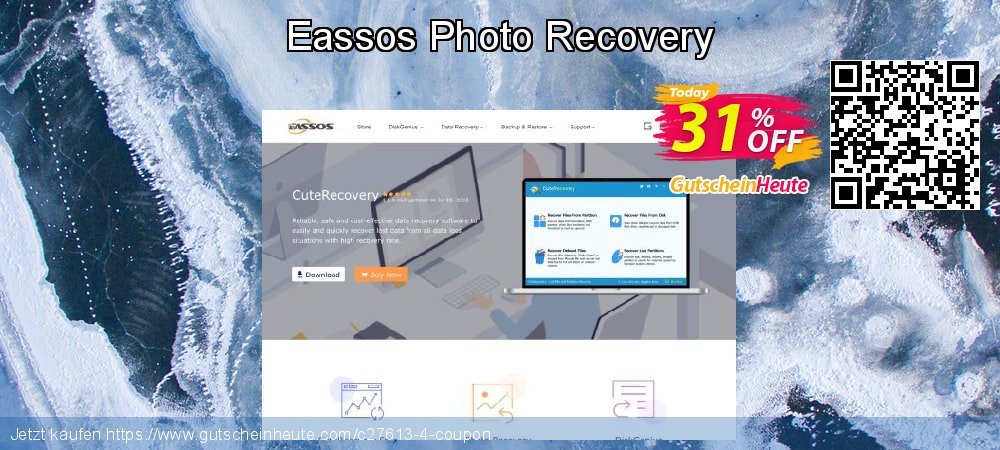 Eassos Photo Recovery aufregende Ermäßigung Bildschirmfoto