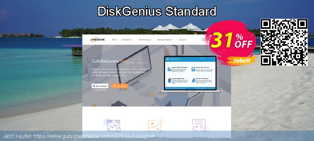 DiskGenius Standard klasse Ausverkauf Bildschirmfoto