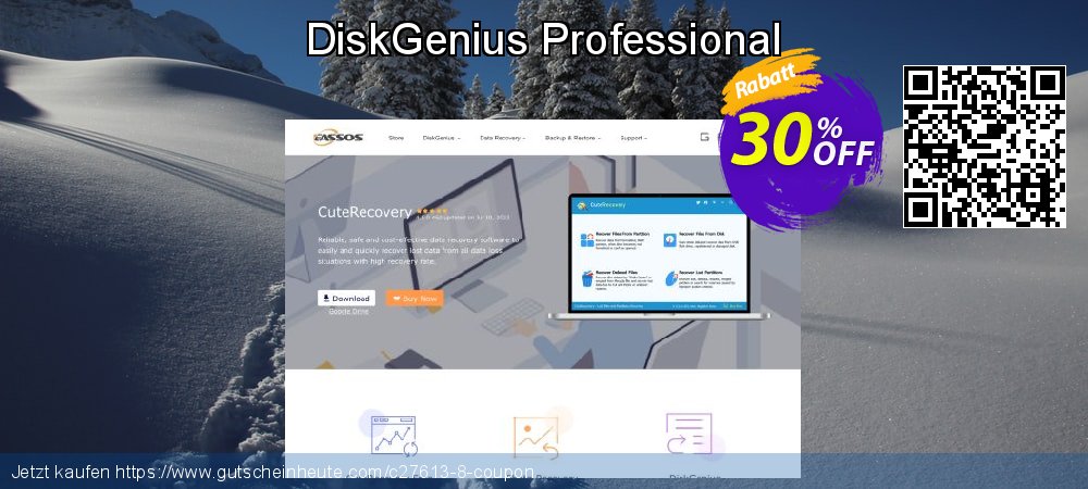 DiskGenius Professional exklusiv Außendienst-Promotions Bildschirmfoto