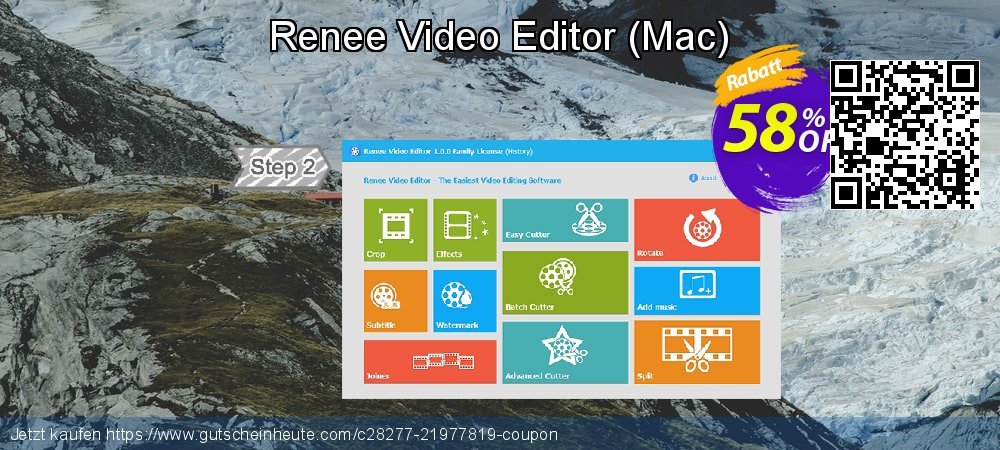 Renee Video Editor - Mac  überraschend Förderung Bildschirmfoto