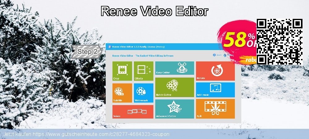 Renee Video Editor umwerfende Disagio Bildschirmfoto