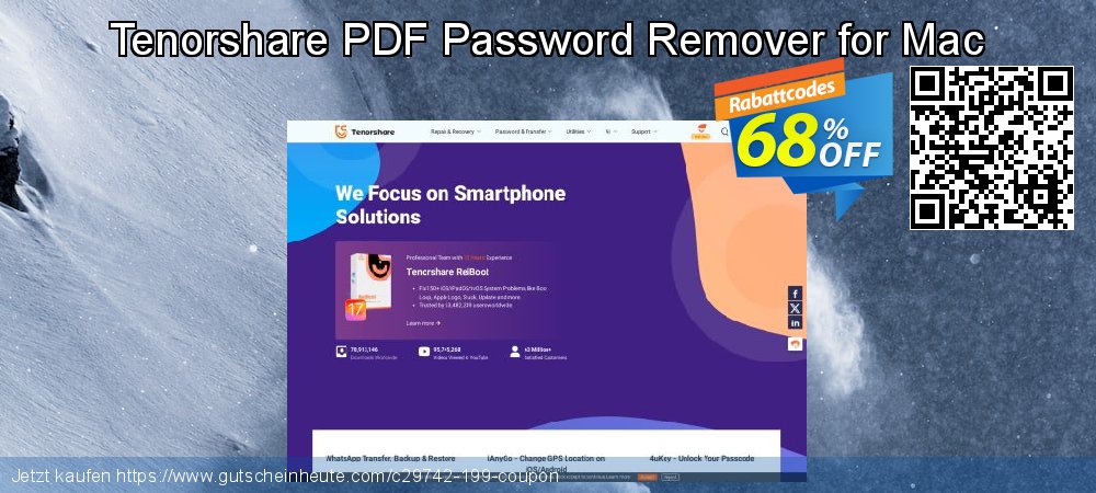 Tenorshare PDF Password Remover for Mac ausschließenden Diskont Bildschirmfoto