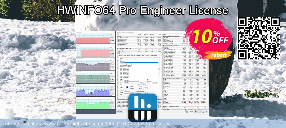 HWiNFO64 Pro Engineer License beeindruckend Ermäßigung Bildschirmfoto