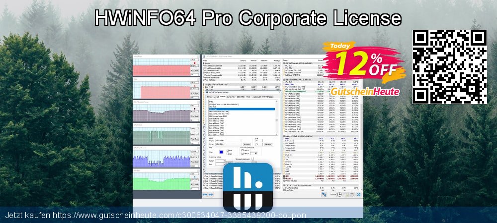 HWiNFO64 Pro Corporate License aufregende Rabatt Bildschirmfoto