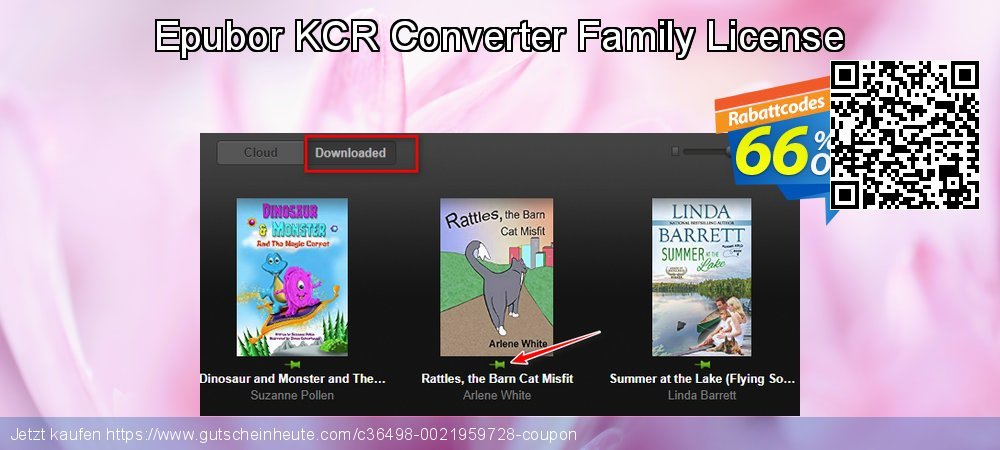 Epubor KCR Converter Family License wunderschön Förderung Bildschirmfoto