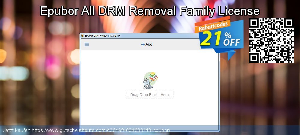 Epubor All DRM Removal Family License aufregenden Preisreduzierung Bildschirmfoto
