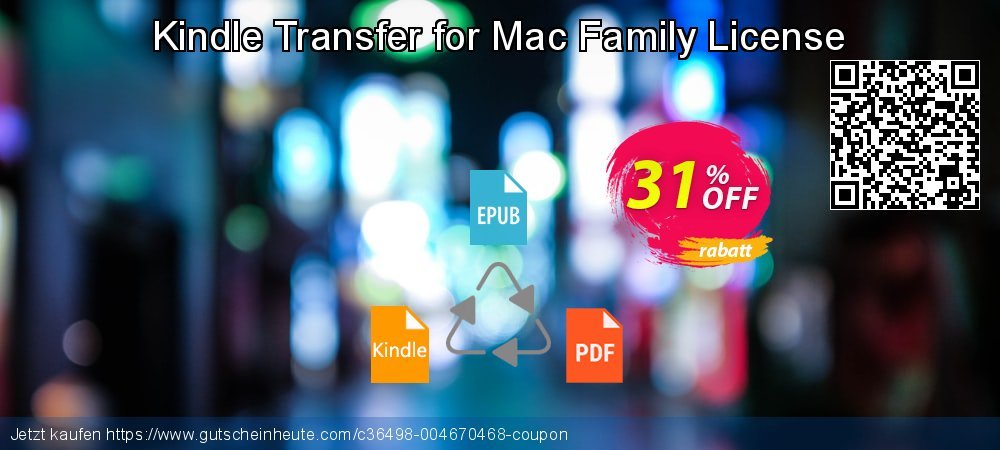 Kindle Transfer for Mac Family License fantastisch Promotionsangebot Bildschirmfoto