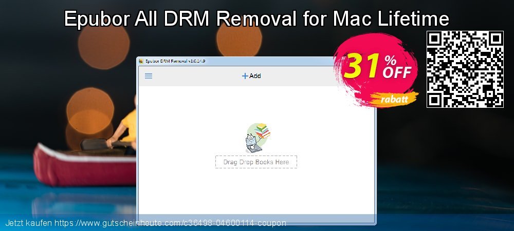 Epubor All DRM Removal for Mac Lifetime ausschließlich Promotionsangebot Bildschirmfoto