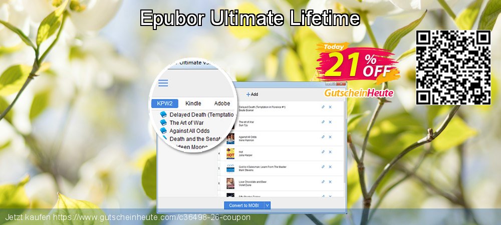 Epubor Ultimate Lifetime Exzellent Beförderung Bildschirmfoto
