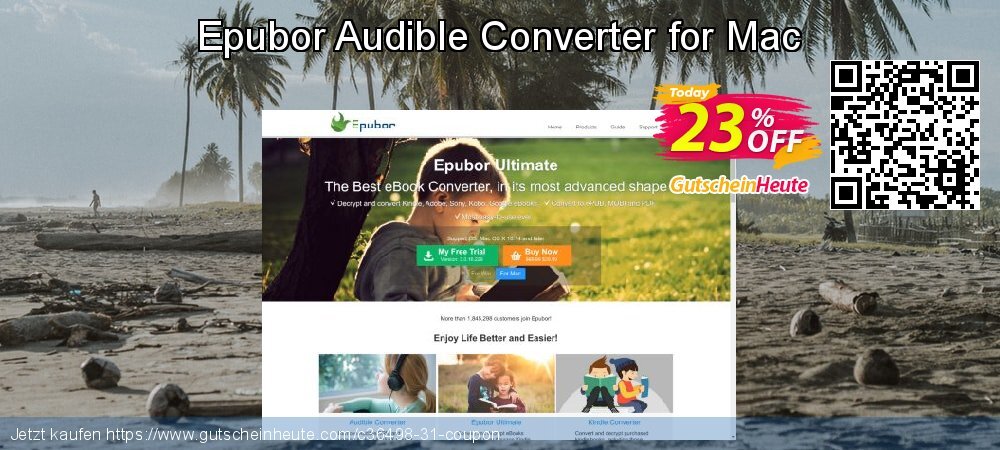 Epubor Audible Converter for Mac umwerfenden Angebote Bildschirmfoto