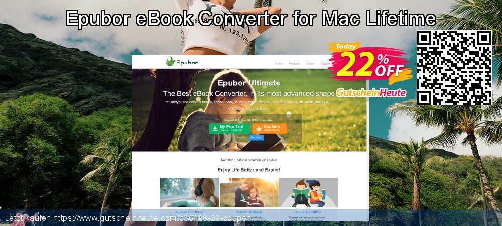 Epubor eBook Converter for Mac Lifetime ausschließlich Außendienst-Promotions Bildschirmfoto