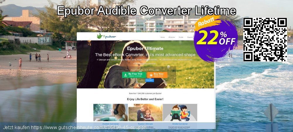 Epubor Audible Converter Lifetime großartig Ermäßigungen Bildschirmfoto