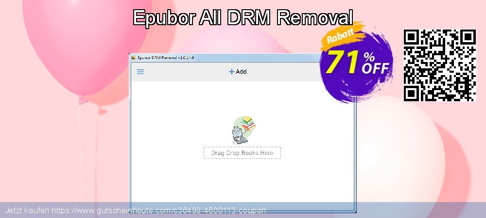 Epubor All DRM Removal Sonderangebote Förderung Bildschirmfoto
