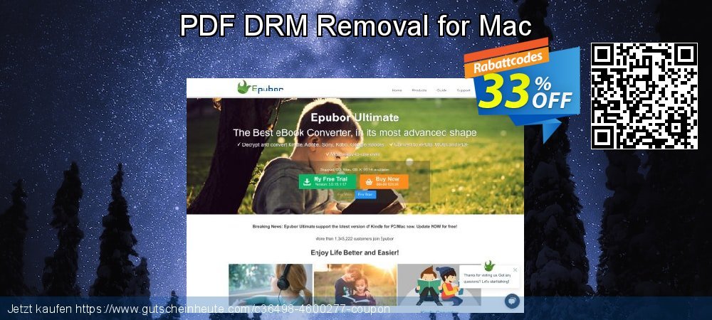 PDF DRM Removal for Mac wundervoll Verkaufsförderung Bildschirmfoto