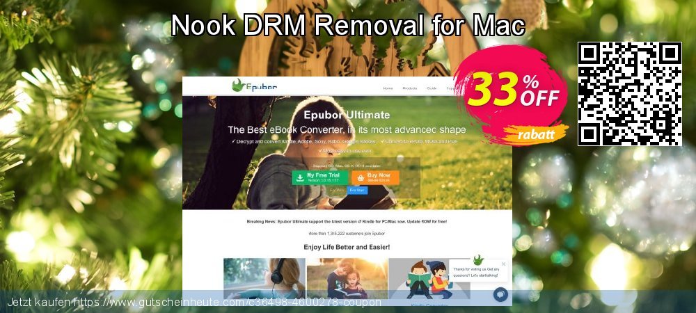 Nook DRM Removal for Mac wundervoll Verkaufsförderung Bildschirmfoto