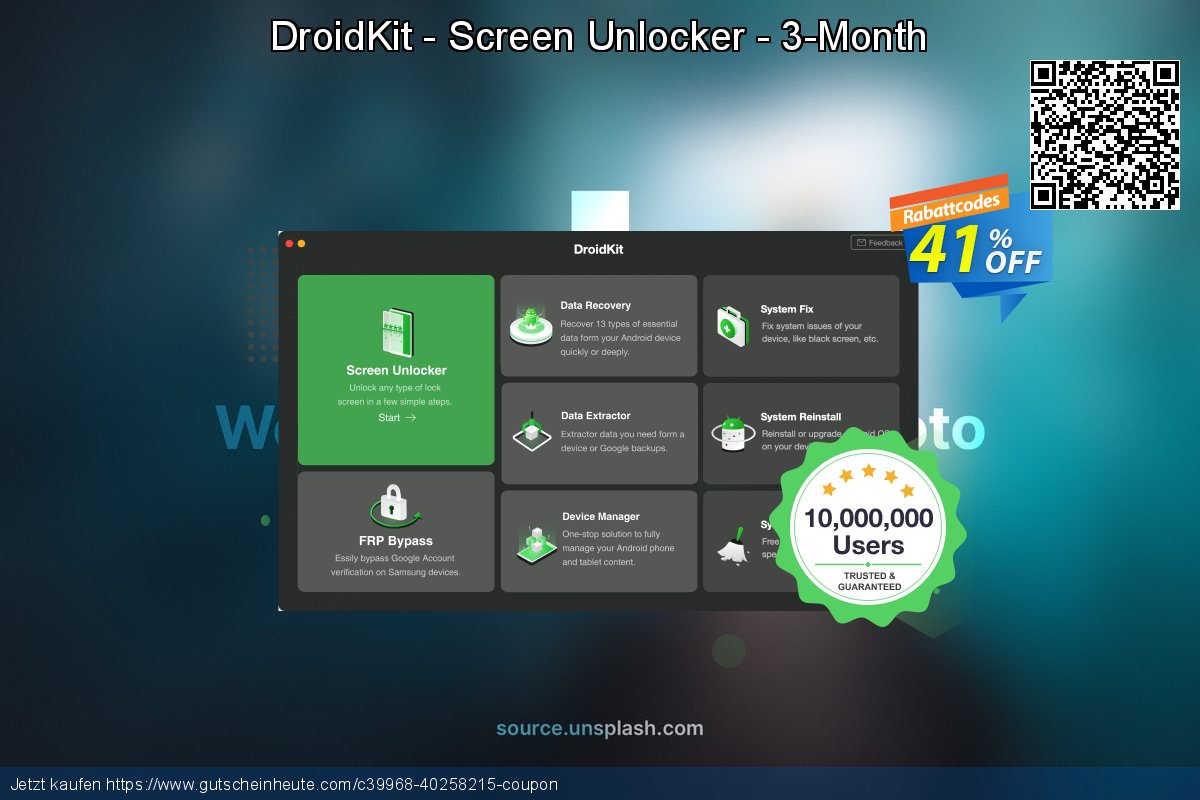 DroidKit - Screen Unlocker - 3-Month wundervoll Disagio Bildschirmfoto